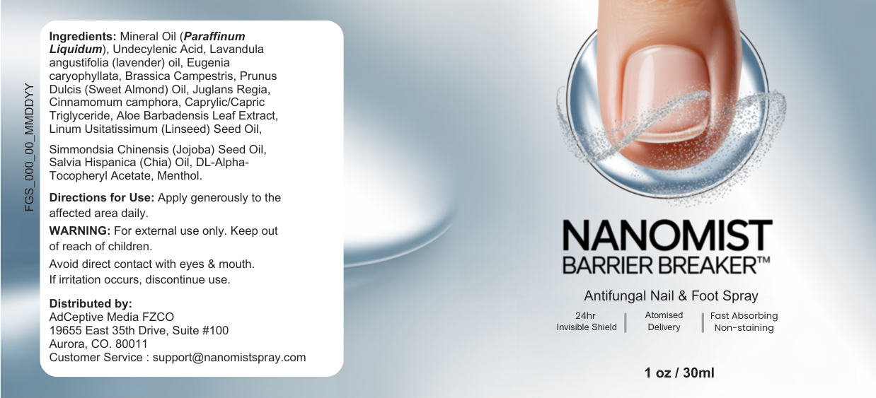 NANOMIST Product Label